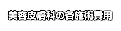 酒井形成外科の美容外科手術費用一覧